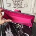 Replica Handbag Store Medor Clutch Bag In Rose Red Crocodile Leather