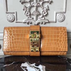 Replica Handbag Store Medor Clutch Bag In Camarel Crocodile Leather Replica Handbag Store Medor Clutch Bag In Camarel Crocodile Leather
