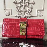 Replica Handbag Store Medor Clutch Bag In Red Crocodile Leather Replica Handbag Store Medor Clutch Bag In Red Crocodile Leather