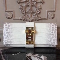 Replica Handbag Store Medor Clutch Bag In White Crocodile Leather Replica Handbag Store Medor Clutch Bag In White Crocodile Leather