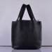 Replica Handbag Store Picotin Lock Bag In Black Leather Replica Handbag Store Picotin Lock Bag In Black Leather