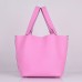 Replica Handbag Store Picotin Lock Bag In Pink Leather Replica Handbag Store Picotin Lock Bag In Pink Leather