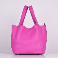 Replica Handbag Store Picotin Lock Bag In Peach Leather Replica Handbag Store Picotin Lock Bag In Peach Leather