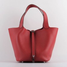 Replica Handbag Store Picotin Lock Bag In Red Leather