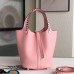 Replica Handbag Store Pink Picotin Lock 18cm Bag With Braided Handles