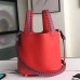 Replica Handbag Store Red Picotin Lock 18cm Bag With Braided Handles