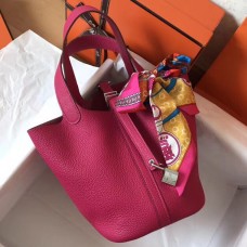Replica Handbag Store Peach Picotin Lock PM 18cm Handmade Bag
