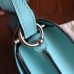 Replica Handbag Store Mini Sac Roulis Bag In Blue Atoll Swift Leather