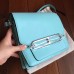 Replica Handbag Store Mini Sac Roulis Bag In Blue Atoll Swift Leather