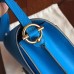 Replica Handbag Store Mini Sac Roulis Bag In Blue Hydra Swift Leather Replica Handbag Store Mini Sac Roulis Bag In Blue Hydra Swift Leather