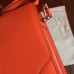 Replica Handbag Store Mini Sac Roulis Bag In Orange Swift Leather