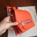 Replica Handbag Store Mini Sac Roulis Bag In Orange Swift Leather