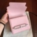 Replica Handbag Store Mini Sac Roulis Bag In Rose Dragee Swift Leather