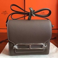 Replica Handbag Store Mini Sac Roulis Bag In Etoupe Swift Leather Replica Handbag Store Mini Sac Roulis Bag In Etoupe Swift Leather