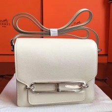 Replica Handbag Store Mini Sac Roulis Bag In Ivory Swift Leather
