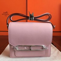 Replica Handbag Store Mini Sac Roulis Bag In Rose Dragee Swift Leather Replica Handbag Store Mini Sac Roulis Bag In Rose Dragee Swift Leather