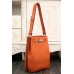Replica Handbag Store So Kelly 22cm Bag In Orange Leather