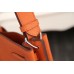 Replica Handbag Store So Kelly 22cm Bag In Orange Leather
