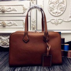 Replica Handbag Store Victoria II 35cm Bag In Brown Leather