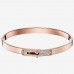 Replica Handbag Store Rose Gold Small Kelly Bracelet With Diamonds