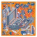Replica Handbag Store Orange Les tresors dun Artiste Silk Scarf Replica Handbag Store Orange Les tresors dun Artiste Silk Scarf