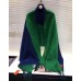 Replica Handbag Store Casaque Stole In Green And Black Cashmere