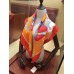 Replica Handbag Store Orange Harnais De Cour Scarf 90