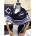 Replica Handbag Store Blue H Imprimeur Fou Couvertures dEx-Libris Shawl 140cm