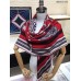 Replica Handbag Store Red H Imprimeur Fou Couvertures dEx-Libris Shawl 140cm