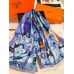 Replica Handbag Store Blue Modernisme Tropical Scarf 140cm Replica Handbag Store Blue Modernisme Tropical Scarf 140cm