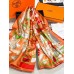 Replica Handbag Store Orange Modernisme Tropical Scarf 140cm Replica Handbag Store Orange Modernisme Tropical Scarf 140cm