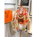 Replica Handbag Store Orange Modernisme Tropical Scarf 140cm Replica Handbag Store Orange Modernisme Tropical Scarf 140cm
