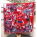 Replica Handbag Store Red Modernisme Tropical Scarf 140cm