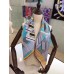 Replica Handbag Store Turquoise Sangles en Zigzag Silk Scarf