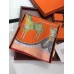 Replica Handbag Store Orange Paperoles Silk Twill Scarf