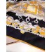 Replica Handbag Store Black Parures Precieuses Silk Shawl Replica Handbag Store Black Parures Precieuses Silk Shawl