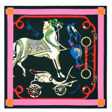 Replica Handbag Store Black Tout En Carre Shawl 140CM