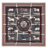 Replica Handbag Store Grey H Imprimeur Fou Couvertures d'Ex-Libris Shawl 140cm