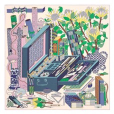 Replica Handbag Store Ivoire Les tresors d'un Artiste Silk Scarf