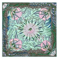 Replica Handbag Store Vert Flowers of South Africa Silk Scarf