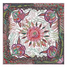 Replica Handbag Store White Flowers of South Africa Silk Scarf