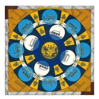 Replica Handbag Store Yellow Jeu des Omnibus Remix Shawl 140