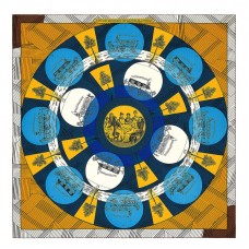 Replica Handbag Store Yellow Jeu des Omnibus Remix Shawl 140