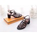 Replica Handbag Store Oracle Sandals In Black Leather Replica Handbag Store Oracle Sandals In Black Leather