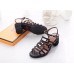 Replica Handbag Store Oracle Sandals In Black Leather Replica Handbag Store Oracle Sandals In Black Leather