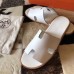 Replica Handbag Store Izmir Sandals In White Epsom Leather
