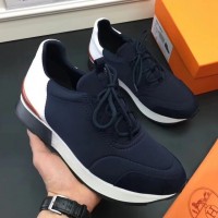 Replica Handbag Store Men Navy Blue Miles Sneakers