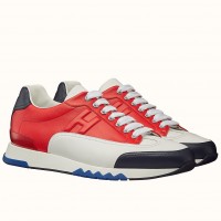 Replica Handbag Store Trail Sneaker In Red/White Calfskin
