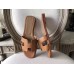 Replica Handbag Store Oran Sandals In Brown Epsom Leather Replica Handbag Store Oran Sandals In Brown Epsom Leather