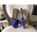 Replica Handbag Store Oran Sandals In Blue Epsom Leather